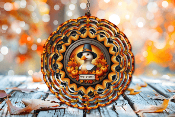 Download Fall Duck Welcome Wind Spinner - Premium Resources